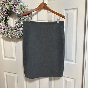 DVF Grey Pencil Stretch Skirt